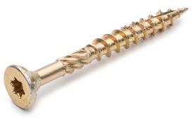 Саморез по дереву конструкционный потайной, TORX, желтый цинк 3,5*45